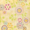 12x12 Wild Raspberry Floral Flat Paper